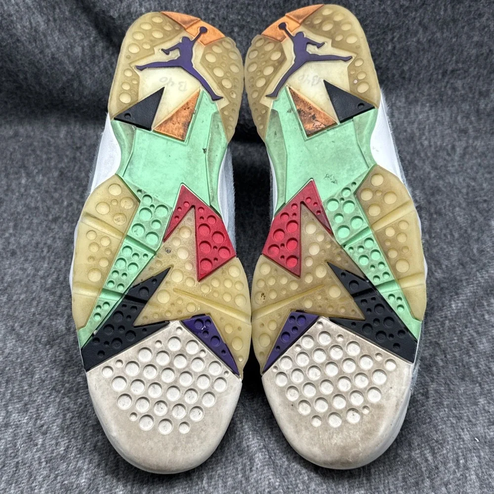 Air Jordan 7 Retro Hare 2.0 CT8528-002 Mens Size 13 Grey Pink Basketball Shoes